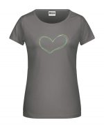 Handdrawn-Heart - Bio-Shirt Frauen rundhals – Bild 4