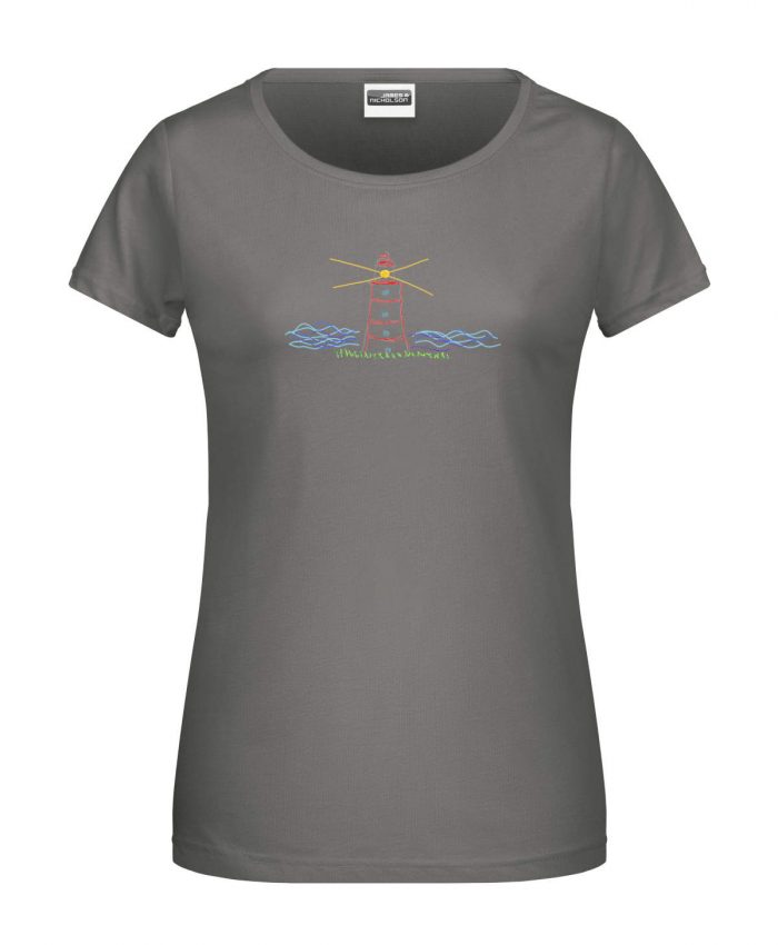 Handdrawn-Lighttower - Bio-Shirt Frauen rundhals – Bild 3