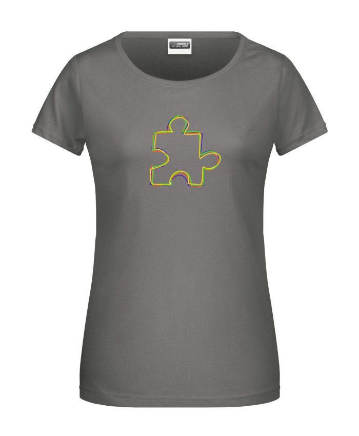 Handdrawn-Puzzle - Bio-Shirt Frauen rundhals – Bild 2