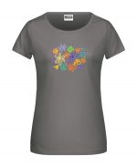 Handdrawn-Flowers - Bio-Shirt Frauen rundhals – Bild 5