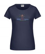 Handdrawn-Lighttower - Bio-Shirt Frauen rundhals – Bild 4