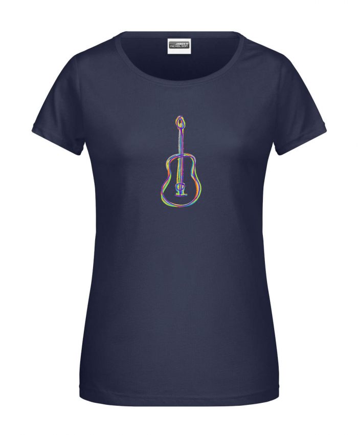 Handdrawn-Guitar - Bio-Shirt Frauen rundhals – Bild 6