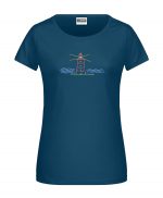 Handdrawn-Lighttower - Bio-Shirt Frauen rundhals