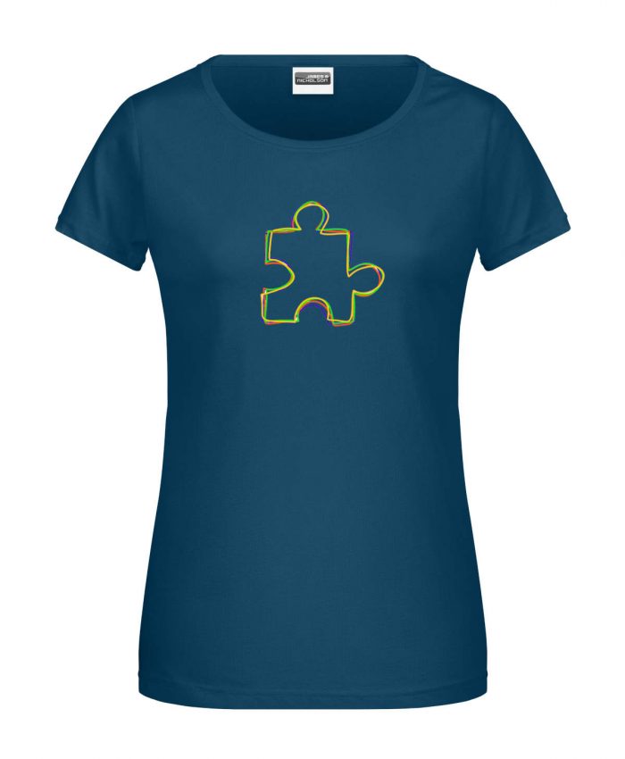 Handdrawn-Puzzle - Bio-Shirt Frauen rundhals – Bild 11