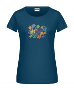 Handdrawn-Flowers - Bio-Shirt Frauen rundhals – Bild 3