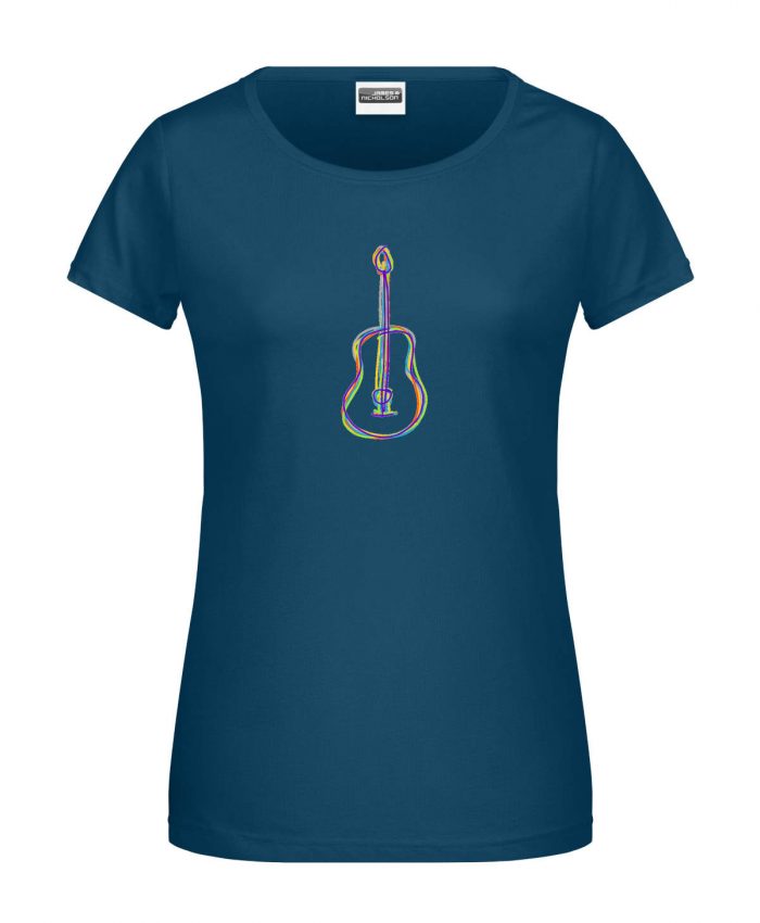 Handdrawn-Guitar - Bio-Shirt Frauen rundhals – Bild 3