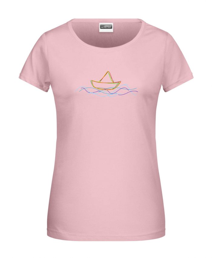 Handdrawn-Boat - Bio-Shirt Frauen rundhals – Bild 7