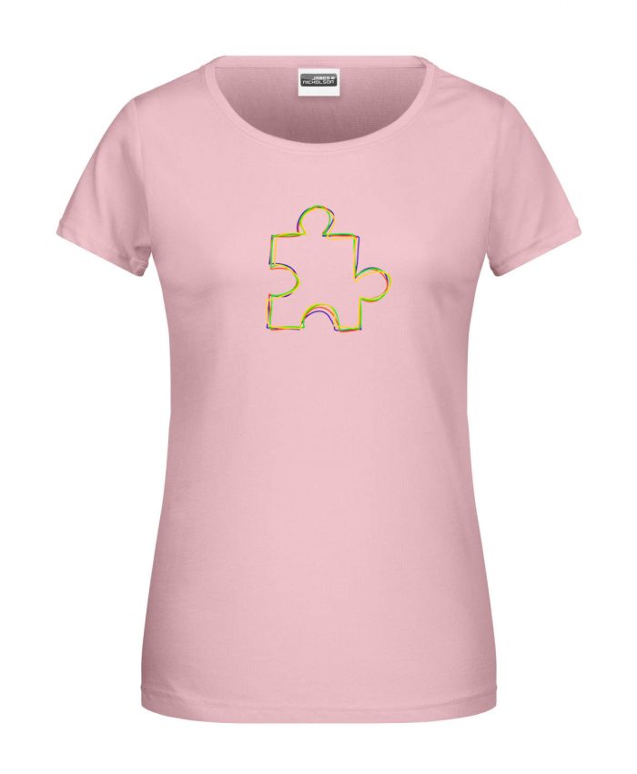 Handdrawn-Puzzle - Bio-Shirt Frauen rundhals – Bild 5
