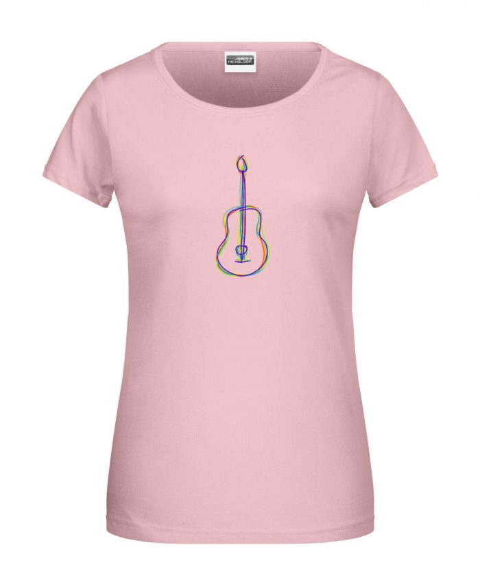 Handdrawn-Guitar - Bio-Shirt Frauen rundhals – Bild 8
