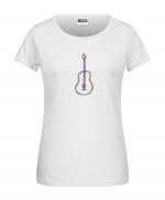 Handdrawn-Guitar - Bio-Shirt Frauen rundhals – Bild 12