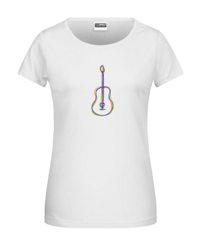 Handdrawn-Guitar - Bio-Shirt Frauen rundhals – Bild 12