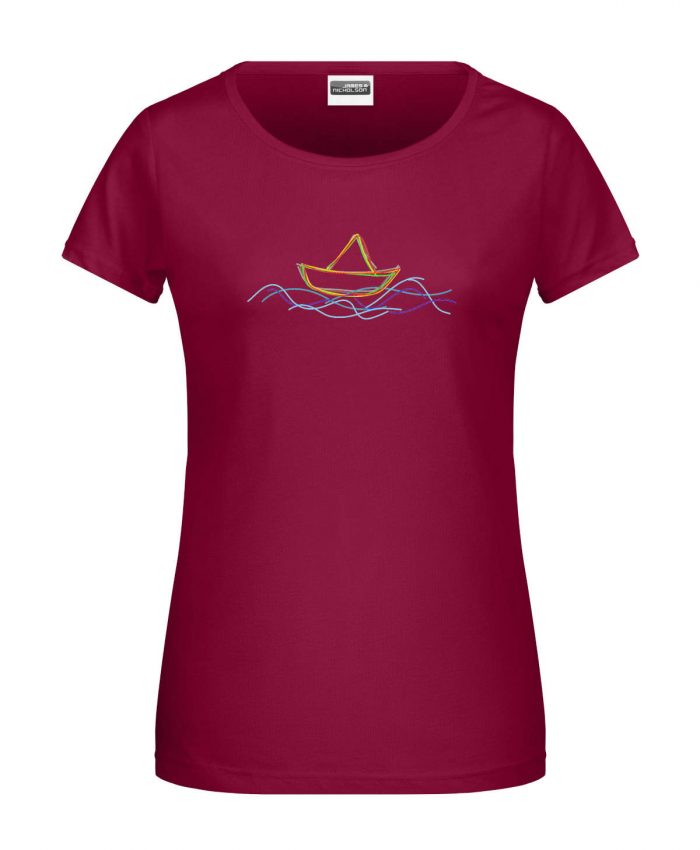 Handdrawn-Boat - Bio-Shirt Frauen rundhals – Bild 2