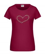 Handdrawn-Heart - Bio-Shirt Frauen rundhals