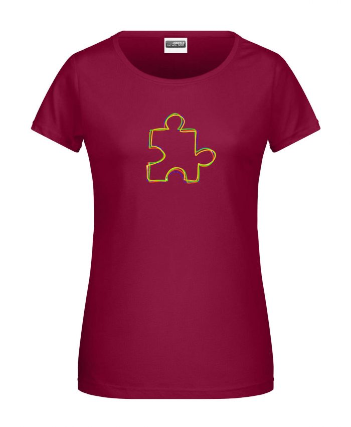 Handdrawn-Puzzle - Bio-Shirt Frauen rundhals – Bild 10