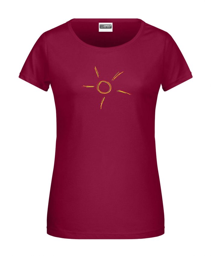 Handdrawn-Sun - Bio-Shirt Frauen rundhals – Bild 2