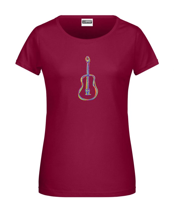 Handdrawn-Guitar - Bio-Shirt Frauen rundhals – Bild 2