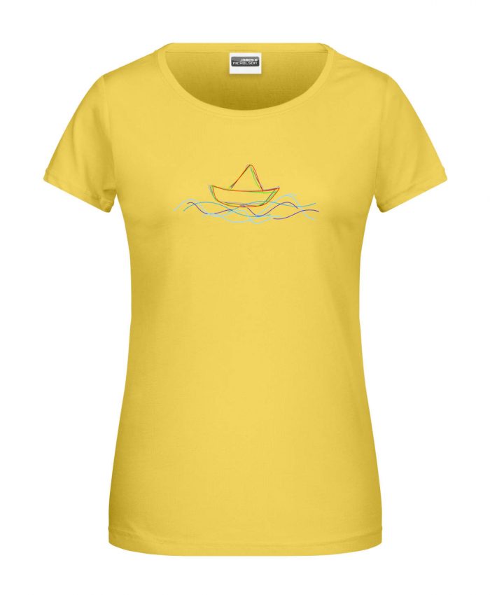 Handdrawn-Boat - Bio-Shirt Frauen rundhals – Bild 8