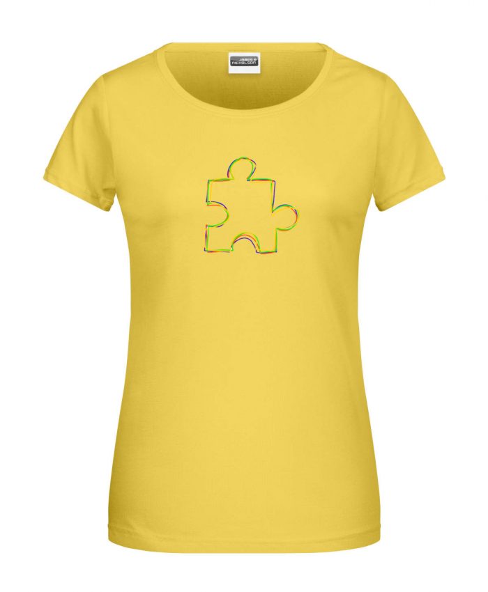 Handdrawn-Puzzle - Bio-Shirt Frauen rundhals – Bild 6