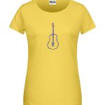 Handdrawn-Guitar - Bio-Shirt Frauen rundhals