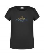 Handdrawn-Boat - Bio-Shirt Mädchen rundhals – Bild 9