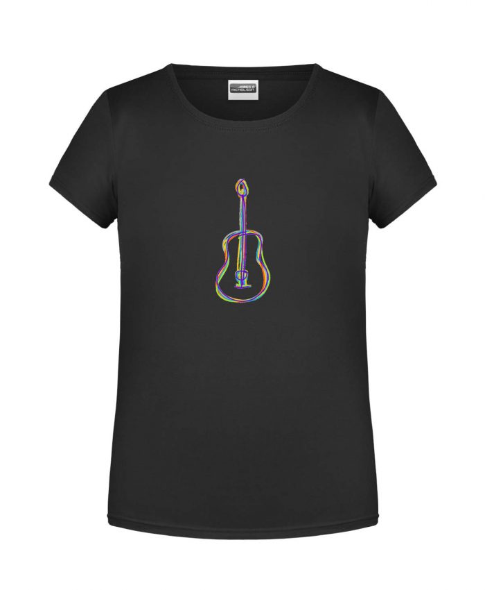Handdrawn-Guitar - Bio-Shirt Mädchen rundhals – Bild 10