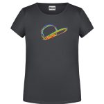 Handdrawn-Cap - Bio-Shirt Mädchen rundhals