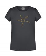Handdrawn-Sun - Bio-Shirt Mädchen rundhals – Bild 5