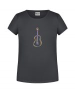 Handdrawn-Guitar - Bio-Shirt Mädchen rundhals – Bild 5