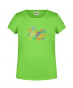 Handdrawn-Flowers - Bio-Shirt Mädchen rundhals – Bild 6
