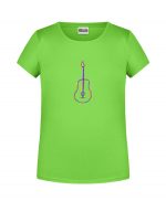 Handdrawn-Guitar - Bio-Shirt Mädchen rundhals – Bild 7