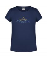 Handdrawn-Boat - Bio-Shirt Mädchen rundhals – Bild 5