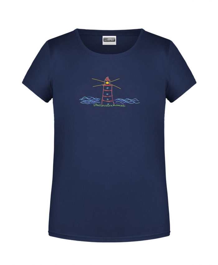 Handdrawn-Lighttower - Bio-Shirt Mädchen rundhals – Bild 6