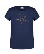 Handdrawn-Sun - Bio-Shirt Mädchen rundhals