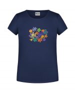 Handdrawn-Flowers - Bio-Shirt Mädchen rundhals – Bild 5