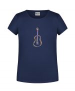 Handdrawn-Guitar - Bio-Shirt Mädchen rundhals – Bild 6