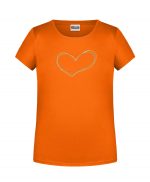 Handdrawn-Heart - Bio-Shirt Mädchen rundhals – Bild 6