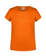 Handdrawn-Sun - Bio-Shirt Mädchen rundhals – Bild 8