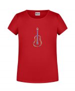 Handdrawn-Guitar - Bio-Shirt Mädchen rundhals – Bild 4