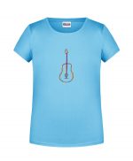 Handdrawn-Guitar - Bio-Shirt Mädchen rundhals – Bild 8
