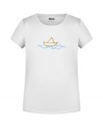 Handdrawn-Boat - Bio-Shirt Mädchen rundhals – Bild 10