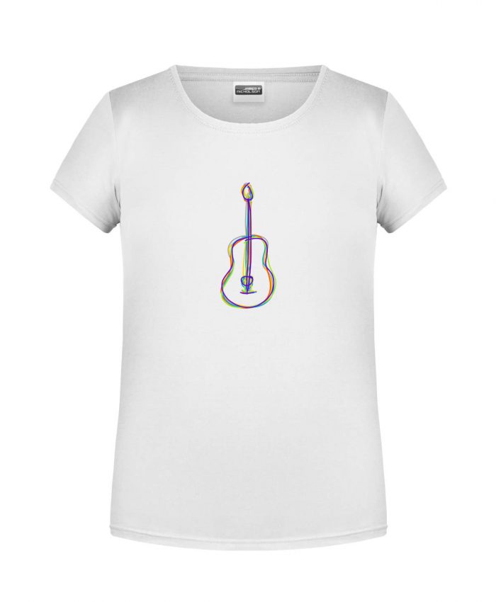Handdrawn-Guitar - Bio-Shirt Mädchen rundhals – Bild 11