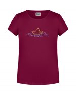 Handdrawn-Boat - Bio-Shirt Mädchen rundhals