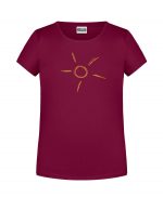 Handdrawn-Sun - Bio-Shirt Mädchen rundhals – Bild 2