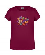 Handdrawn-Flowers - Bio-Shirt Mädchen rundhals – Bild 2