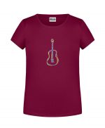 Handdrawn-Guitar - Bio-Shirt Mädchen rundhals – Bild 2