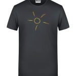 Handdrawn-Sun - Bio-Shirt Männer rundhals