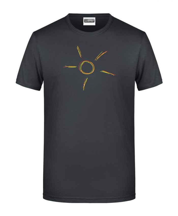 Handdrawn-Sun - Bio-Shirt Männer rundhals – Bild 1