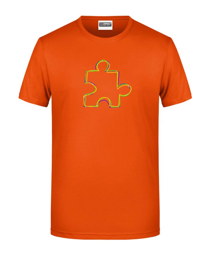 Handdrawn-Puzzle - Bio-Shirt Männer rundhals – Bild 9