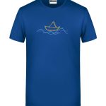 Handdrawn-Boat - Bio-Shirt Männer rundhals