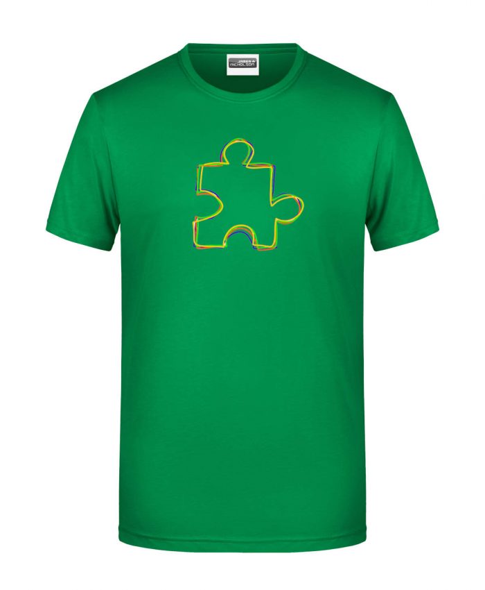 Handdrawn-Puzzle - Bio-Shirt Männer rundhals – Bild 7